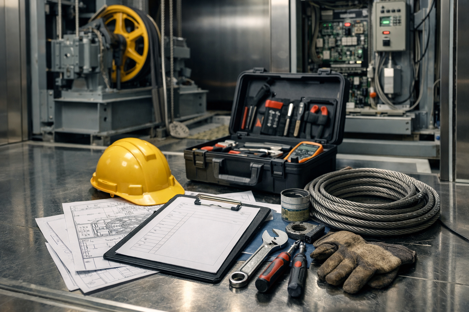 عقد صيانة مصاعد شامل