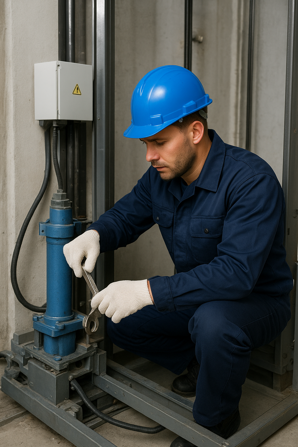 صيانة مصعد هيدروليكي