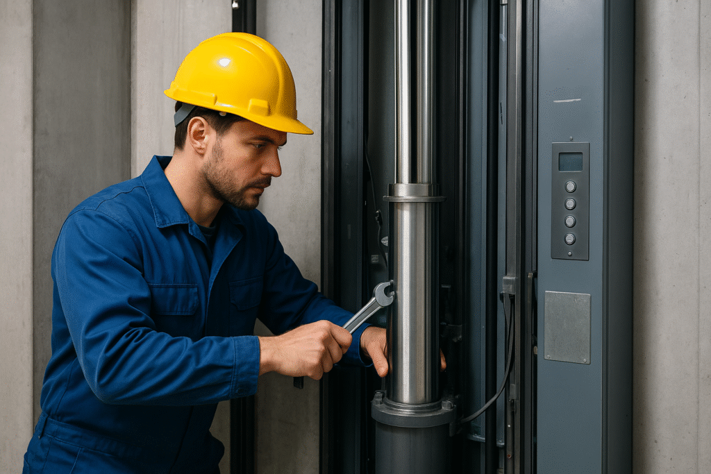 صيانة مصعد هيدروليكي