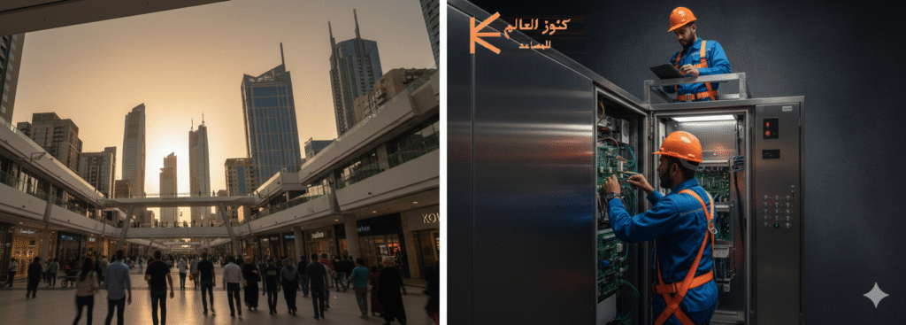صيانة مصاعد شركات ومولات الرياض