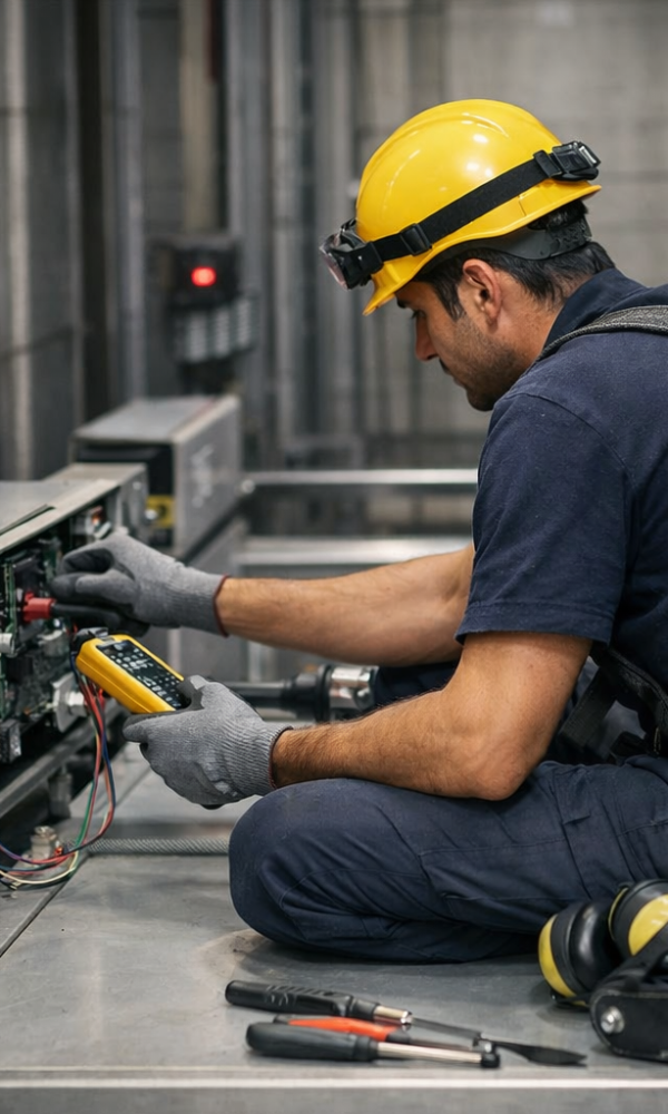 صيانة أنظمة الأمان في المصاعد