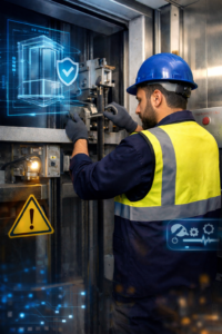 صيانة أنظمة الأمان في المصاعد