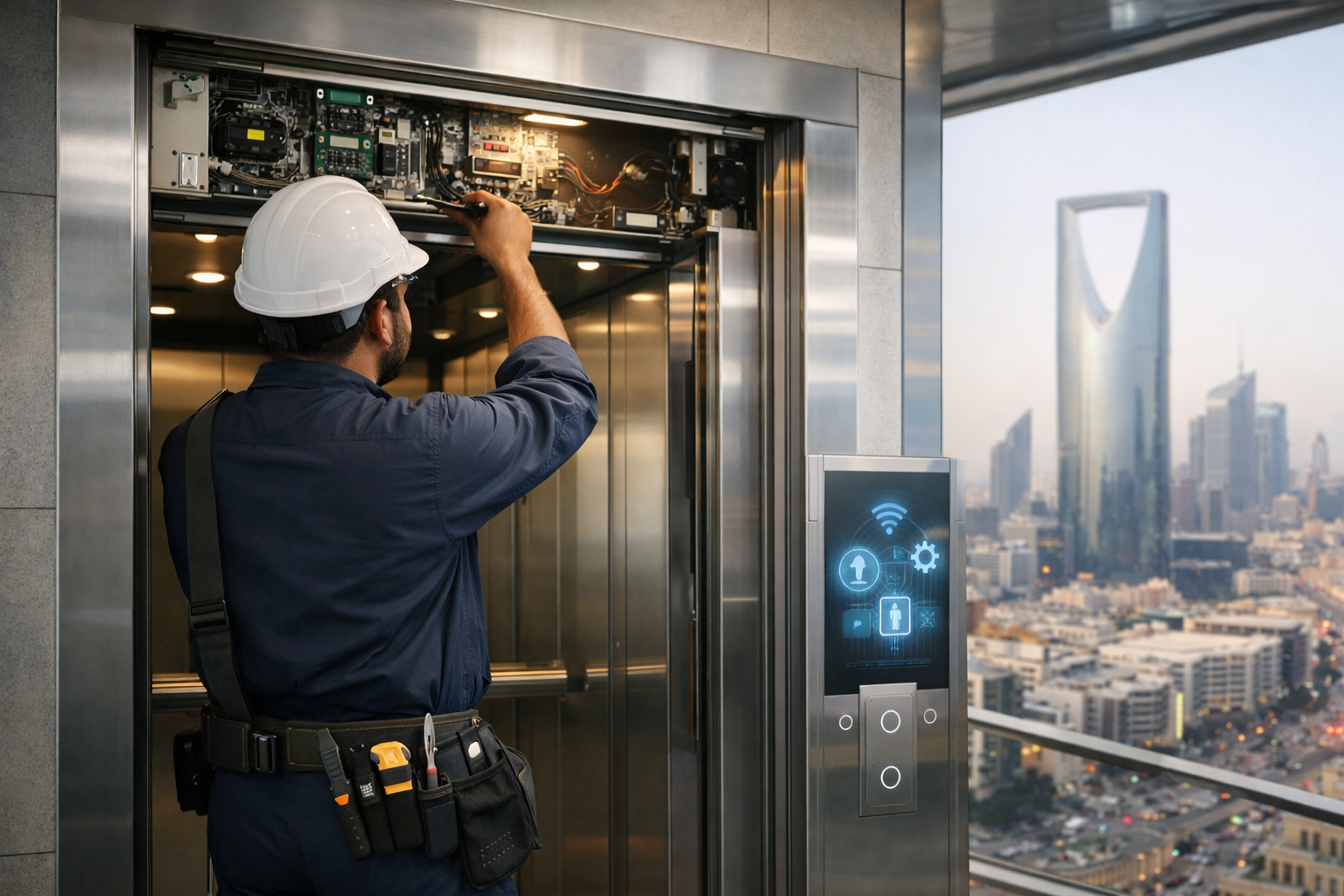صيانة المصاعد الذكية في الرياض