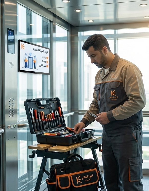 فوائد الصيانة الدورية للمصاعد