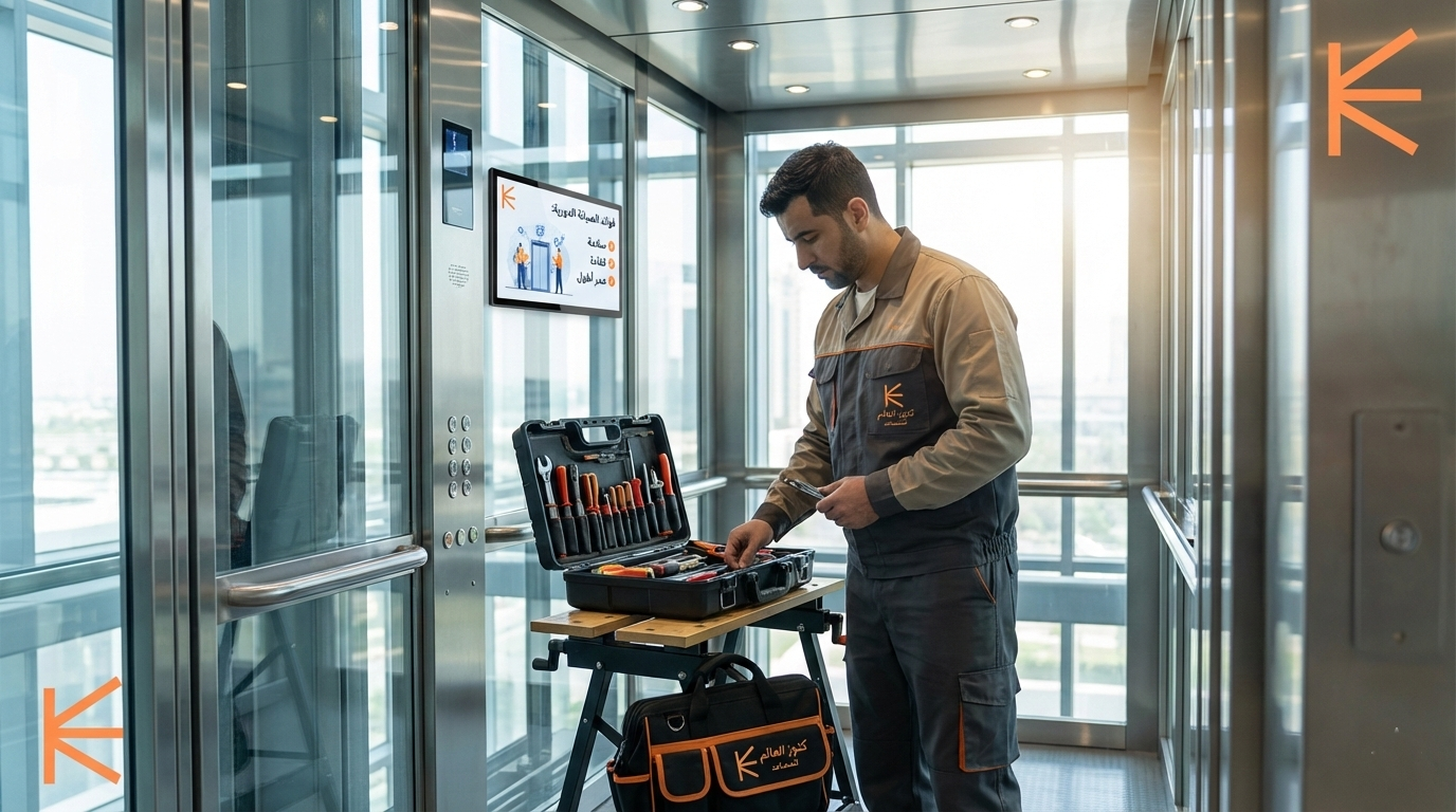 فوائد الصيانة الدورية للمصاعد