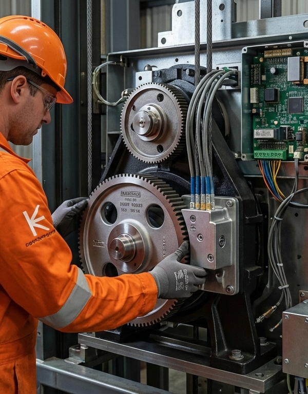 أهمية اختيار قطع الغيار الأصلية في صيانة المصاعد