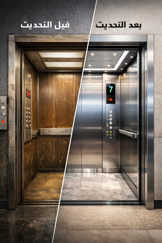 تحديث المصعد