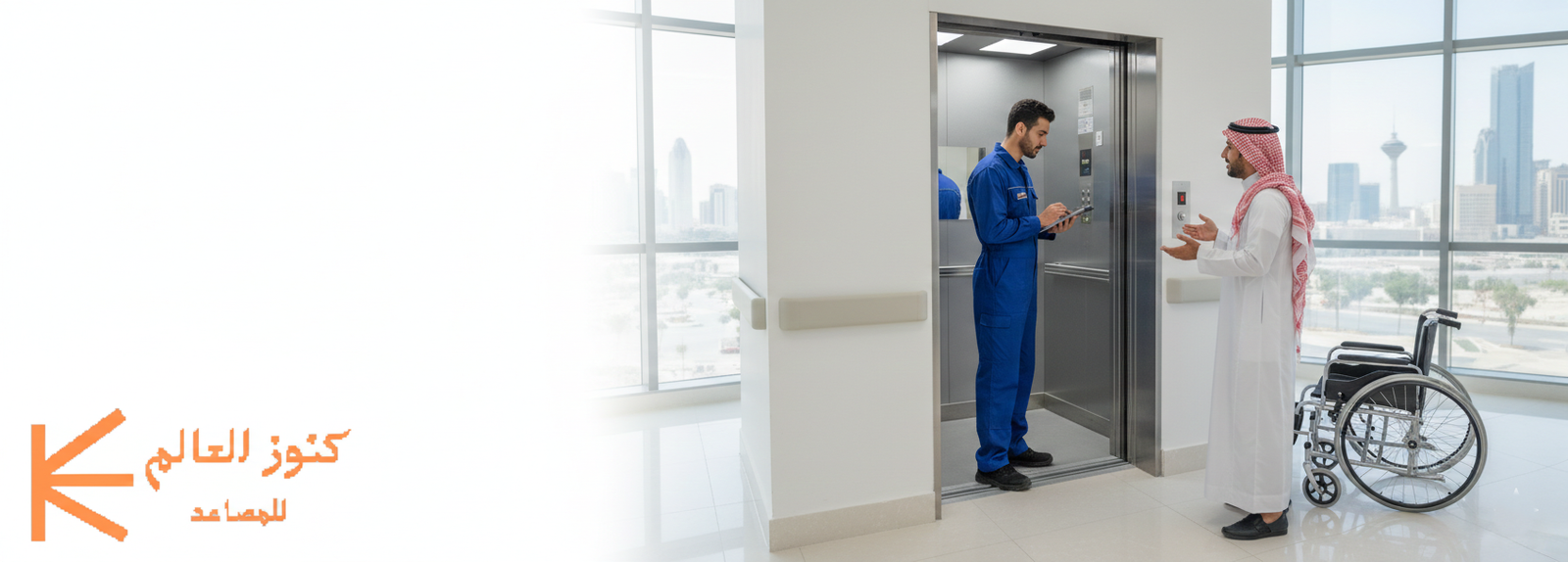 حل مشكلة توقف المصعد بالرياض