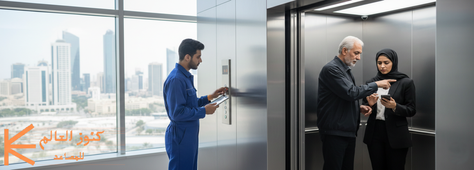 المصعد لا يستجيب للأزرار بالرياض