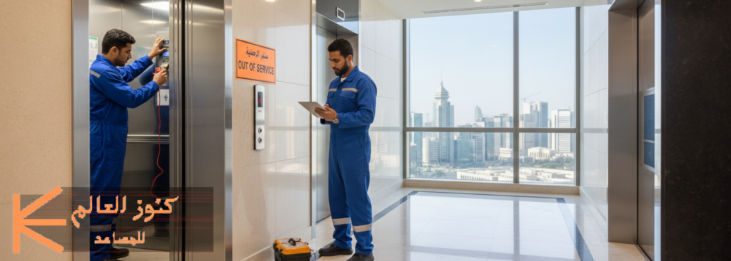 شركة تصليح أعطال المصاعد بالرياض – شركة كنوز العالم الخيار الأول للأمان والكفاءة