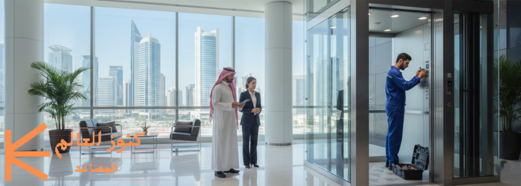 صيانة وتركيب مصاعد بالرياض – شركة كنوز العالم